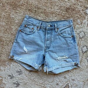 Levi’s 501 Light Wash Denim Shorts